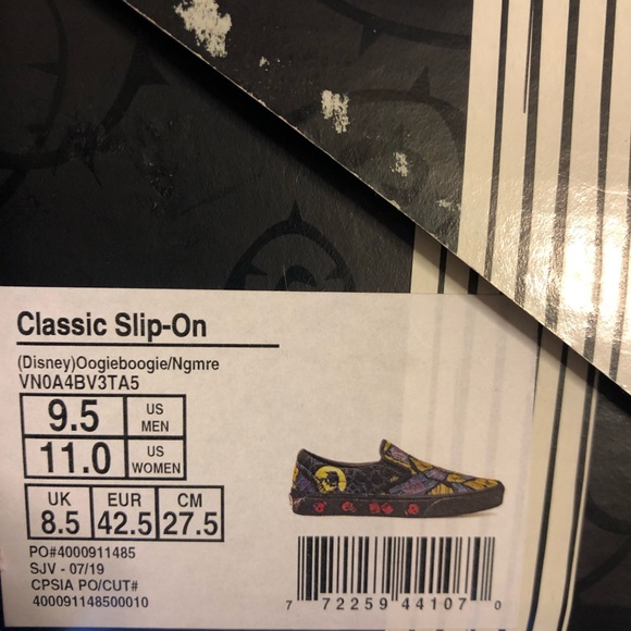 Vans oogie boogie slip on nightmare before Xmas - Picture 6 of 7
